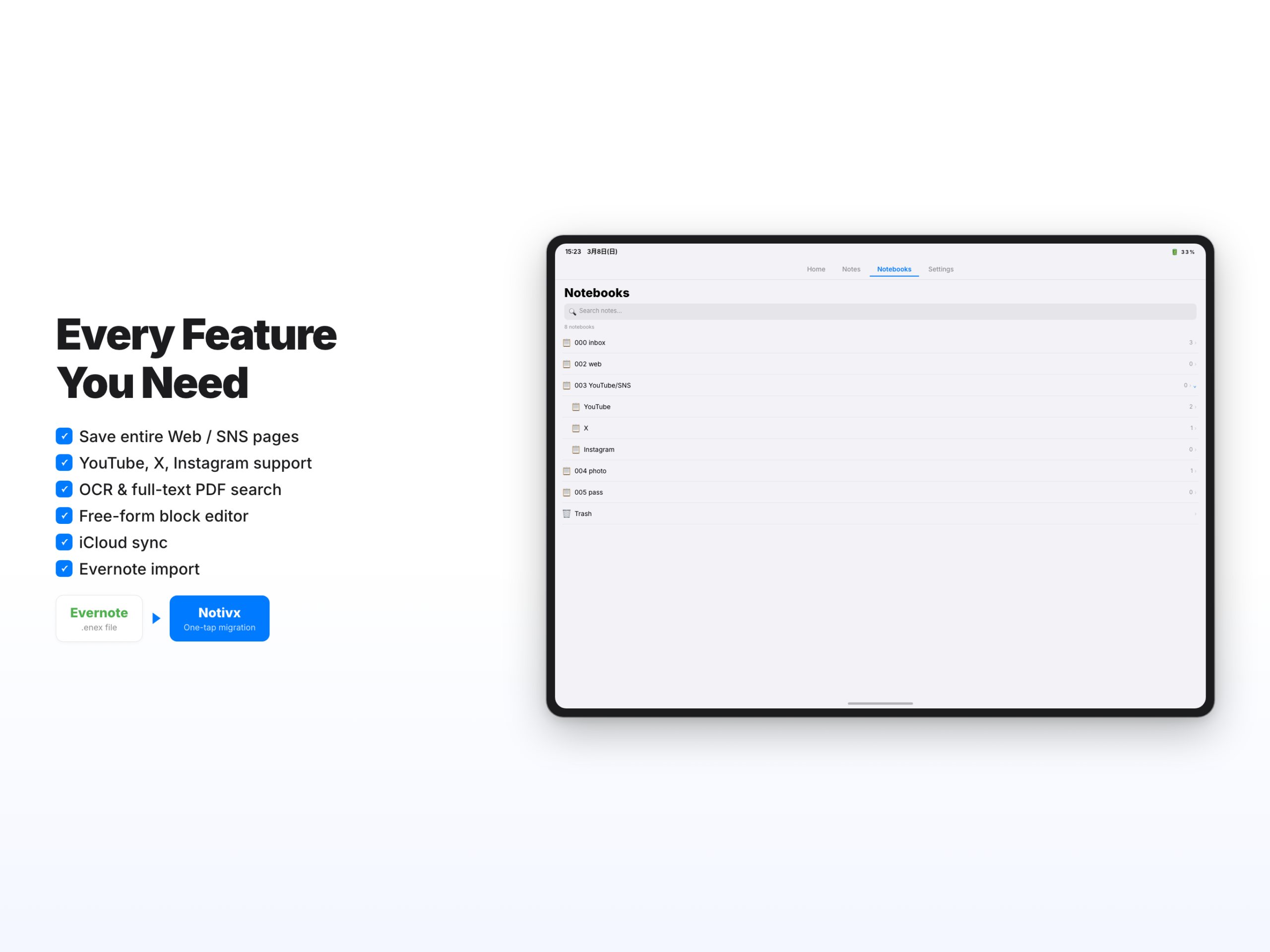 Notivx Features
